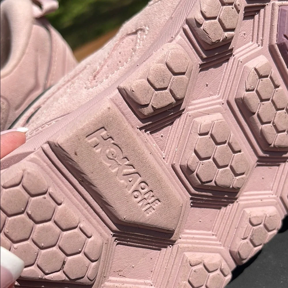 Hoka one on onePink Athletic Sneakers with Textured Fabric - Picture 4 of 7